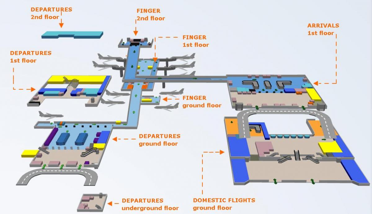 la fiscalía aeropuerto mapa