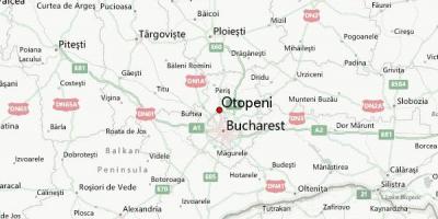 El aeropuerto de Otopeni mapa