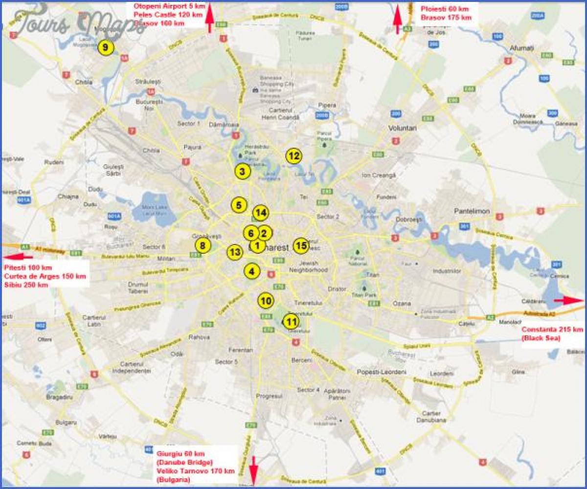 Bucarest Atracciones Mapa 