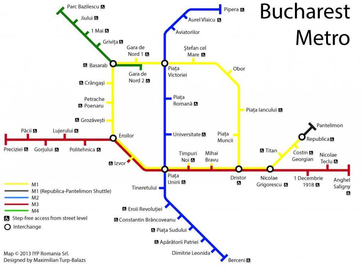 Mapa de bucarest transporte público 