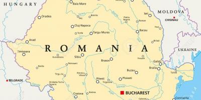 Mapa de bucarest, rumanía